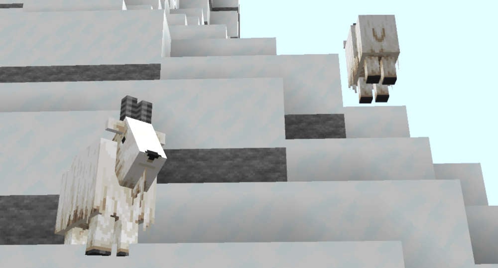 Goats in Minecraft OneBlock