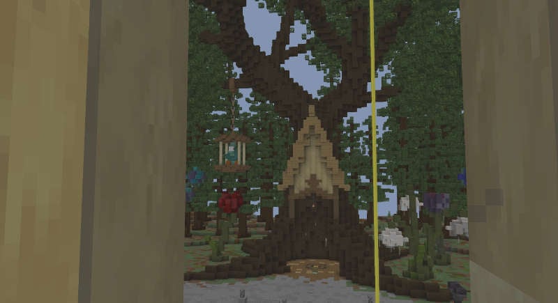 oneblock tree in minecraft