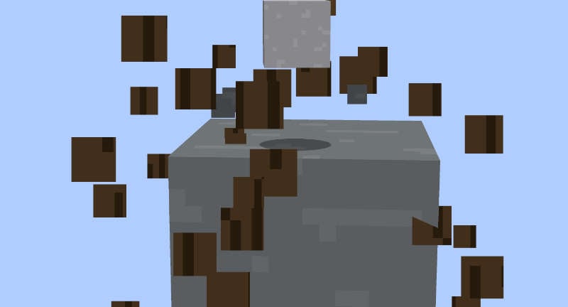 play one block skyblock multiplayer with stone