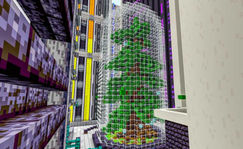 tree on minecraft pe server
