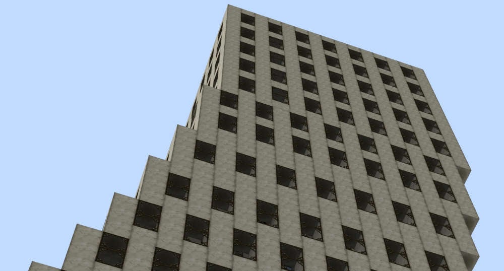Buildings on Prison Minecraft Servers