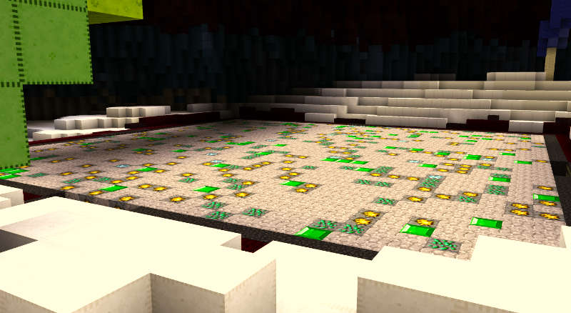 Minecraft Emerald & Gold Ores