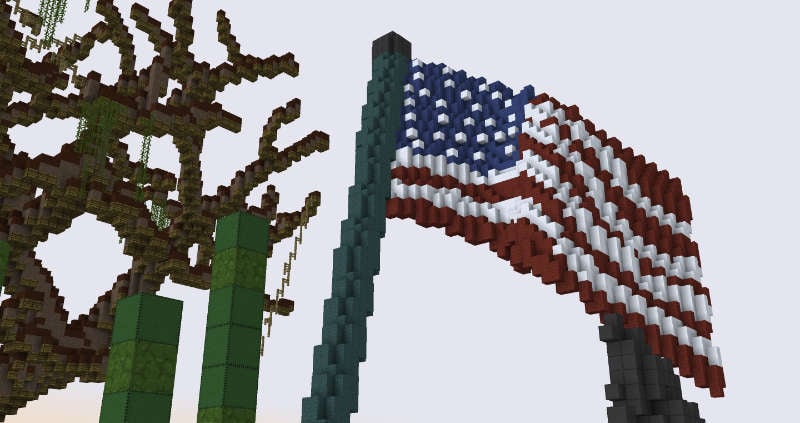 New USA Minecraft Flag