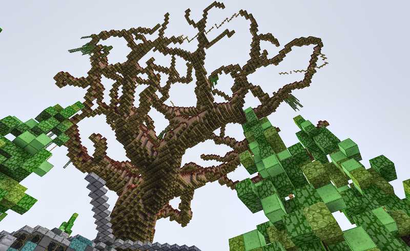 oak tree on minecraft servers