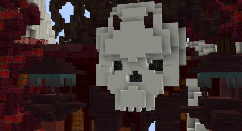 skull on minecraft skyblock servers coop